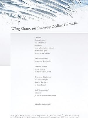 Seller image for Wing Shows on Starway Zodiac Carousel [Broadside] for sale by Arundel Books