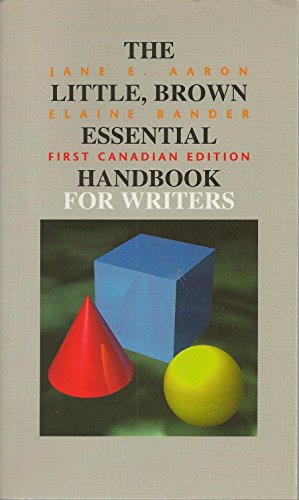 Seller image for Little, Brown Essential Handbook for Writers, The: First Canadian Edition for sale by WeBuyBooks