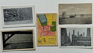 New York: 42nd Street looking east, Triborough Bridge, Deerland Campground (2) and Map of Ithaca....