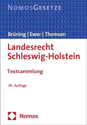 Seller image for Landesrecht Schleswig-Holstein : Textsammlung - Rechtsstand: 1. August 2023 for sale by AHA-BUCH GmbH
