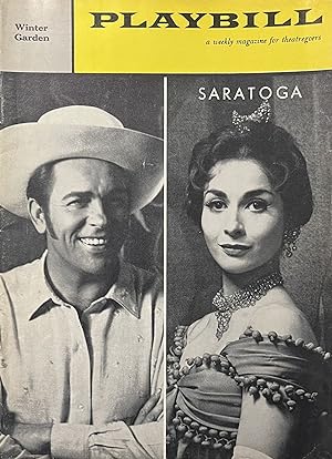 Playbill January 18, 1960, Vol. 4, No. 3 for "Saratoga" at the Winter Garden Theatre, New York City