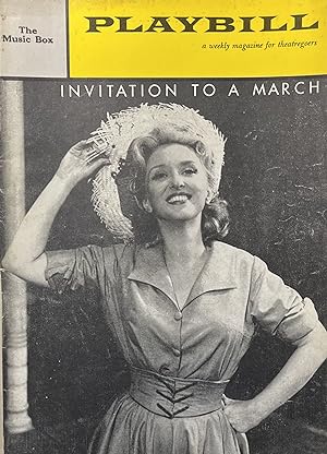 Playbill November 14, 1960, Vol. 4, No. 47 for "Invitation to a March" at the Music Box Theatre, ...