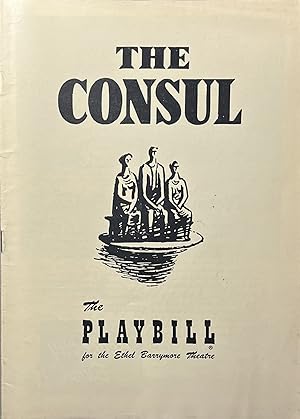 The Playbill for the Ether Barrymore Theatre's Production of "The Consul" January 15, 1951