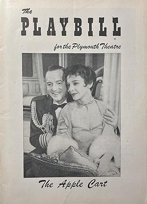 The Playbill for the Plymouth Theatre's Production of "The Apple Cart" December 24, 1956