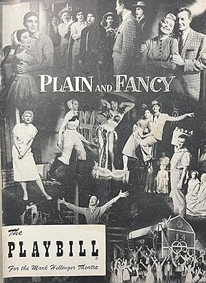 The Playbill for the Mark Hellinger Theatre's Production of "Plain and Fancy" November 7, 1955