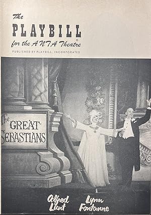 The Playbill for the ANTA Theatre's Production of "The Great Sebastians" January 4, 1956