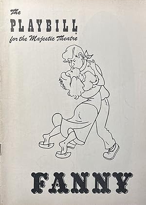 The Playbill for the Majestic Theatre's Production of "Fanny" January 2, 1956