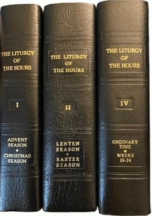 Immagine del venditore per The Liturgy of the Hours, Volume I (Advent Season, Christmas Season); Volume II (Lenten Season, Easter Season); and Volume IV (Ordinary Time, Weeks 18-34) (Three Volume Set) venduto da Alplaus Books