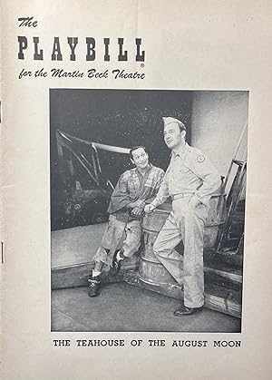 The Playbill for the Martin Beck Theatre's Production of "The Teahouse of the August Moon" Octobe...