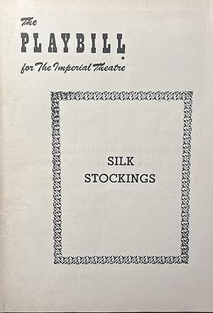 The Playbill for the Imperial Theatre's Production of "Silk Stockings" October, 1955