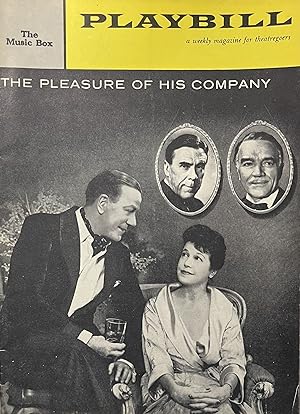 Playbill for "The Pleasure of His Company" at the Music Box Theatre, New York City