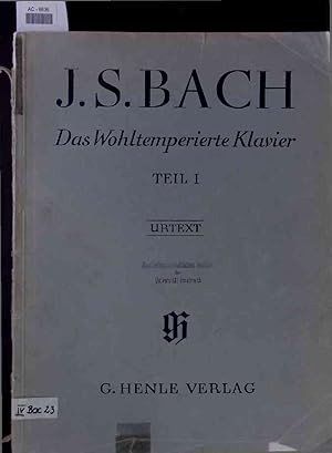 Bild des Verkufers fr Joh. Seb. Bach. Das Wohltemperierte Klavier. Teil 1 zum Verkauf von Antiquariat Bookfarm