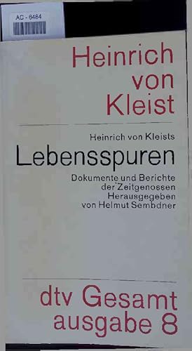 Seller image for Lebensspuren. Dokumente und Berichte der Zeitgenossen. for sale by Antiquariat Bookfarm