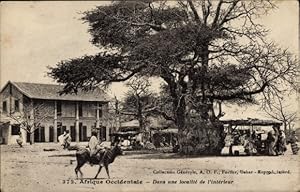 Ansichtskarte / Postkarte Togo Westafrika, Teil im Gasthaus