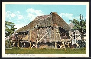 Ansichtskarte Philippine Islands, a Barrio Home