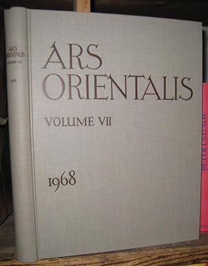 Seller image for Ars Orientalis. Volume VII, 1968. The art of Islam and the East. - From the contents: George T. Scanlon - Ancillary dating materials from Fustat / Dogan Kuban: An Ottoman building complex of the sixteenth century - the Sokollu mosque and ist dependencies in Istanbul / D. R. Howell: Al Khadr and Christian icons / Martha L. Carter: Dionysiac aspects of Kushan art. - for sale by Antiquariat Carl Wegner