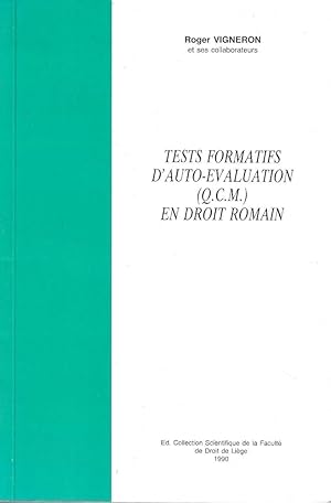 Tests formatifs d'auto-evaluation (Q.C.M.)en droit romain