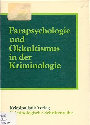 Seller image for Parapsychologie und Okkultismus in der Kriminologie for sale by avelibro OHG