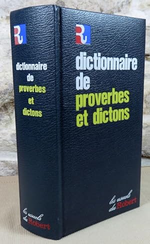 Imagen del vendedor de Dictionnaire des proverbes et dictons. a la venta por Latulu