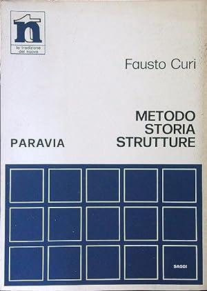 Bild des Verkufers fr Metodo storia e strutture zum Verkauf von Librodifaccia