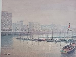 Bild des Verkufers fr EMMANUEL LE PETIT AQUARELLE BOULOGNE SUR MER GRAVURE PAS DE CALAIS 1981 RL3 zum Verkauf von Librairie RAIMOND