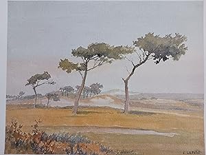 Bild des Verkufers fr EMMANUEL LE PETIT AQUARELLE HARDELOT GRAVURE PAS DE CALAIS 1981 RL9 zum Verkauf von Librairie RAIMOND