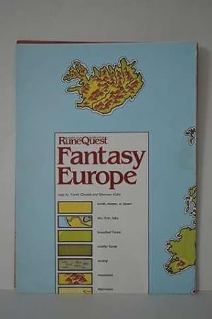 Bild des Verkufers fr Rune Quest Adventurer Sheets & Fantasy Europe Map zum Verkauf von Lavendier Books