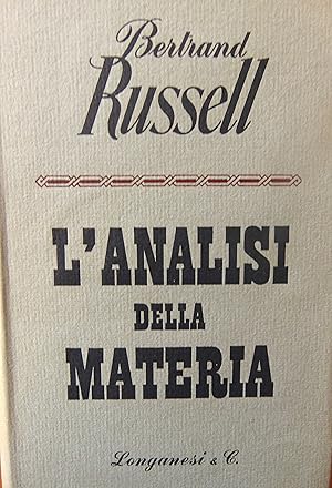 L'analisi della materia