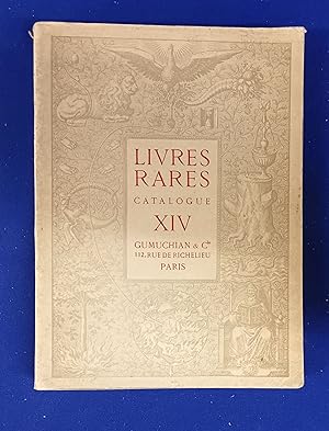 Catalogue de reliures du XVe au XIXe siècle. [ Gumuchian et Compagnie, booksellers catalogue, cov...