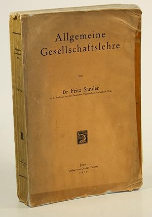 Bild des Verkufers fr Allgemeine Gesellschaftslehre. zum Verkauf von Antiquariat Gallus / Dr. P. Adelsberger