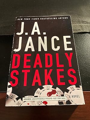 Deadly Stakes: A Novel (Ali Reynolds Series #8), Advance Uncorrected Proofs, RARE