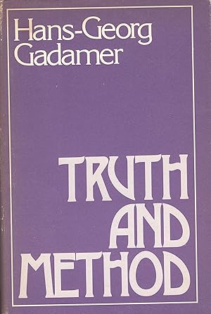 Immagine del venditore per Truth and Method (A Continuum Book) venduto da A Cappella Books, Inc.