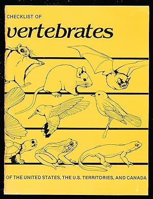 Seller image for Checklist Of Vertebrates Of The United States, The U.S. Territories, And Canada for sale by Paradox Books USA
