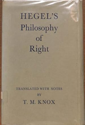 Seller image for Hegel's Philosophy of Right for sale by WeBuyBooks