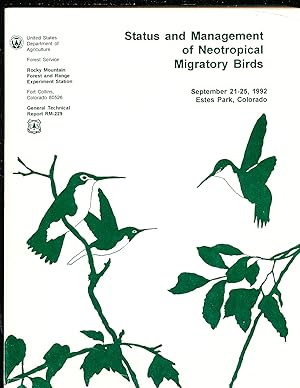 Status and Management of Neotropical Migratory Birds