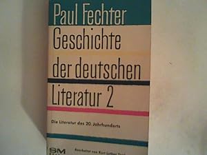 Imagen del vendedor de Geschichte der deutschen Literatur , Band 2. Die Literatur des 20. Jahrhunderts. a la venta por ANTIQUARIAT FRDEBUCH Inh.Michael Simon