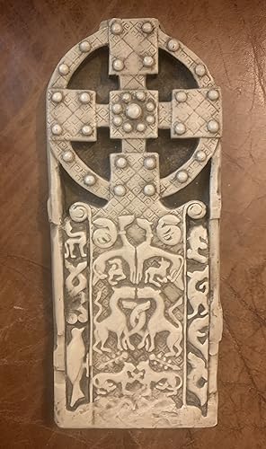 Ceramic Celtic Cross Early Medieval Facsimile "10 X 4"