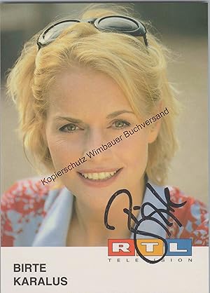 Bild des Verkufers fr Original Autogramm Birte Karalus DSF /// Autograph signiert signed signee zum Verkauf von Antiquariat im Kaiserviertel | Wimbauer Buchversand