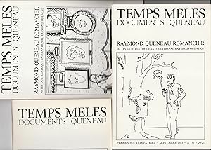 Raymond Queneau romancier. Actes du 1er colloque international. Complet des 3 volumes.