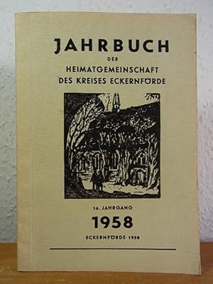 Bild des Verkufers fr Jahrbuch der Heimatgemeinschaft des Kreises Eckernfrde e.V. - 16. Jahrgang 1958 zum Verkauf von Antiquariat Weber