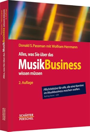 Immagine del venditore per Alles, was Sie ber das Musikbusiness wissen mssen: Erfolgreich verhandeln, Vertrge gestalten, Auftritte organisieren, Finanzen managen venduto da Studibuch