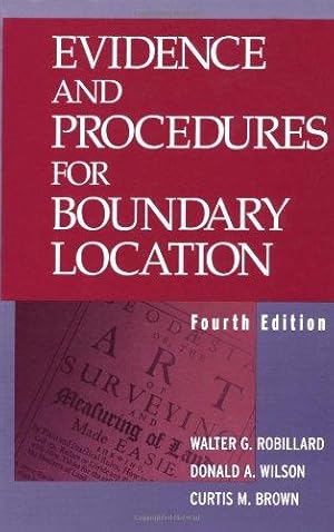 Bild des Verkufers fr Evidence and Procedures for Boundary Location, 4th Edition zum Verkauf von WeBuyBooks