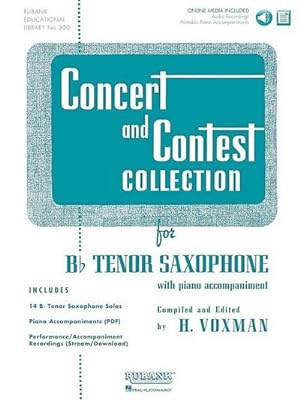 Bild des Verkufers fr Concert and Contest Collection for BB Tenor Saxophone : Solo Book with Online Media zum Verkauf von AHA-BUCH GmbH