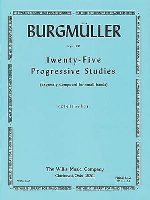 Bild des Verkufers fr Twenty-Five Progressive Studies op.100for piano zum Verkauf von Smartbuy