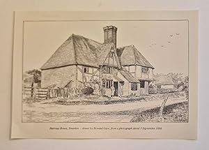 Hartnup House, Smarden Engraving (1971 Reproduction)