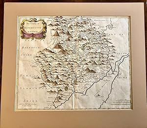 MAP OF MONMOUTHSHIRE SOUTH WALES