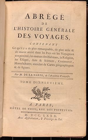 Abrégé de l'histoire générale des voyages, contenant ce qu'il y a de plus remarquable, de plus ut...