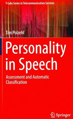 Immagine del venditore per Personality in Speech : Assessment and Automatic Classification venduto da GreatBookPricesUK