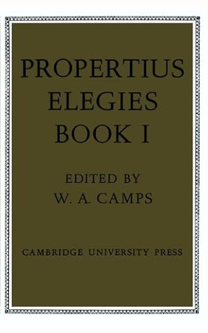 Seller image for Propertius: Elegies Book I: Book 1 for sale by WeBuyBooks