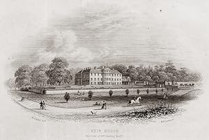 Keir House seat of William Stirling,1853 Engraving